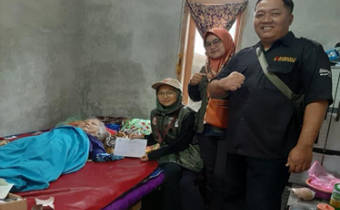 Pengawasan Uji Petik Panwaslucam Srumbung pada Pemilih Disabilitas  di Dusun Nganggrung, Desa kamongan, Kecamatan Srumbung